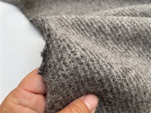 Møbeluld - unikt parti, her 2 grå/brune toner i diagonal striber